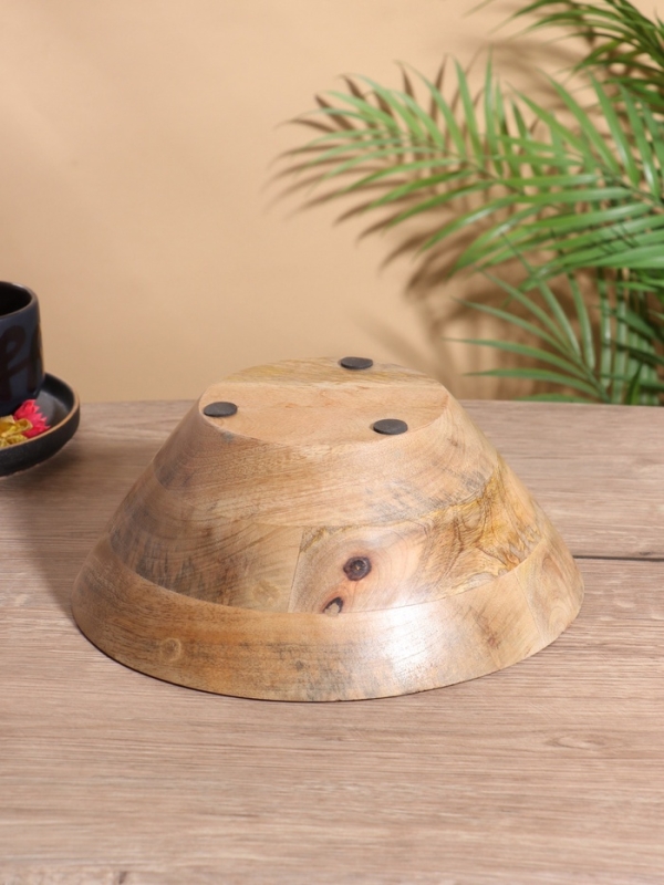 Салатник &laquo;Синие птицы&raquo;, 25&times;25&times;10 см, дерево манго