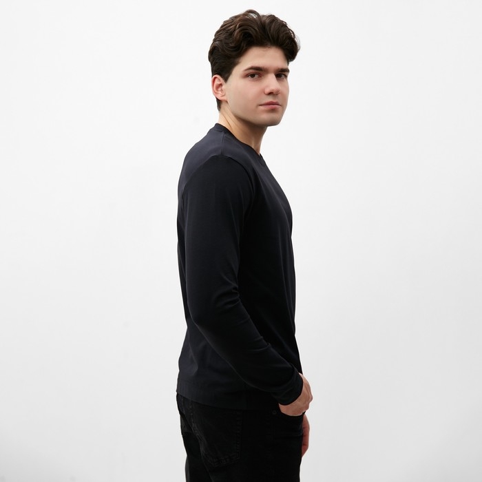 Лонгслив мужской MIST Men's casual размер 48, черный Лонгслив мужской MIST Men's casual размер 48, черный