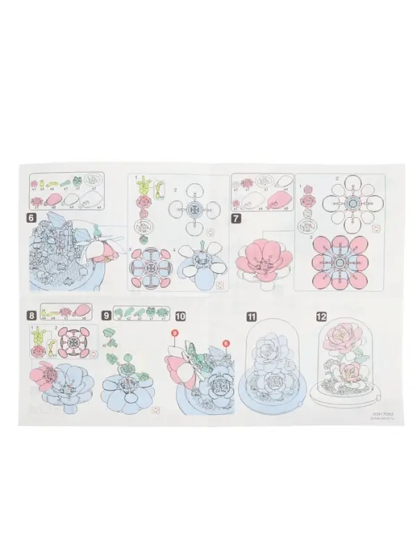 UNICON Конструктор Mini Blocks Розы 158 деталей, свет