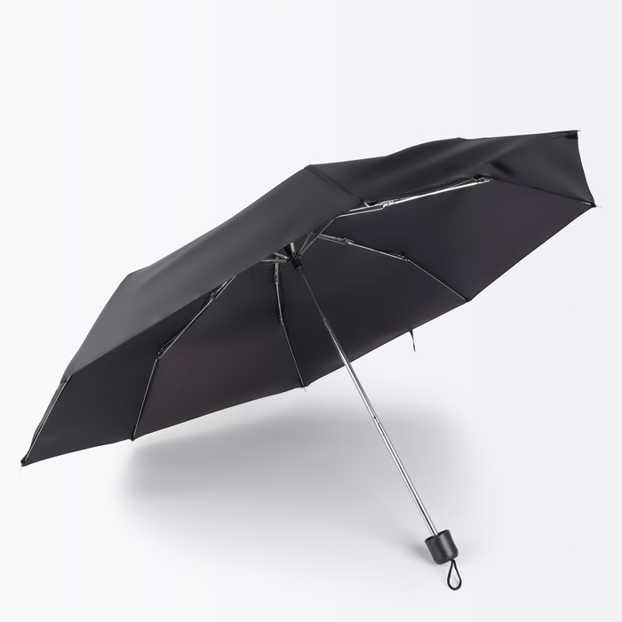 Зонт механический, «Dark afternoon», 3 сложения, 8 спиц, R = 48/55 см, D = 110 см, цвет чёрный Зонт механический, «Dark afternoon», 3 сложения, 8 спиц, R = 48/55 см, D = 110 см, цвет чёрный