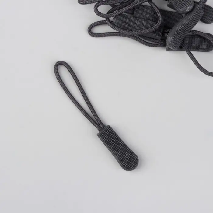 Язычок - пуллер для молнии, 2.5 см, 6&times;0.8 см, 10 шт., серый