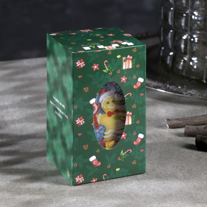 Светодиодная фигура «Красный подарок с пряником» 6.3 × 11.5 × 6.3 см, пластик, батарейки АААх3 (не в комплекте), эффект пламени Светодиодная фигура «Красный подарок с пряником» 6.3 × 11.5 × 6.3 см, пластик, батарейки АААх3 (не в комплекте), эффект пламени