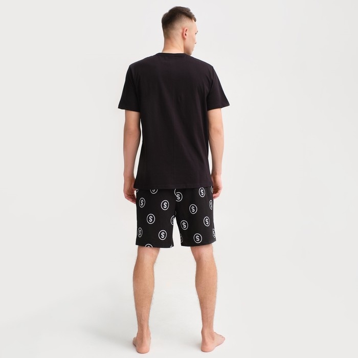 Пижама мужская KAFTAN "Moneymaker" размер 50, черный