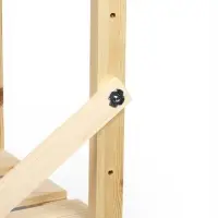 Стеллаж деревянный 3 полок 79 х 40 х 28 см, с регулируемыми полками