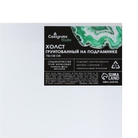 Холст на подрамнике 1,6х70х100 см, хлопок 100%, акриловый грунт, среднезернистый, 380г/м&sup2;