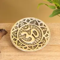 Подставка под благовония "ОМ" алюминий