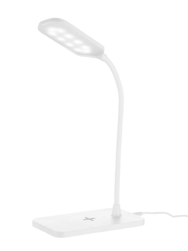 Настольная лампа с беспроводной зарядкой, GMV-0265, 15 Вт, белая