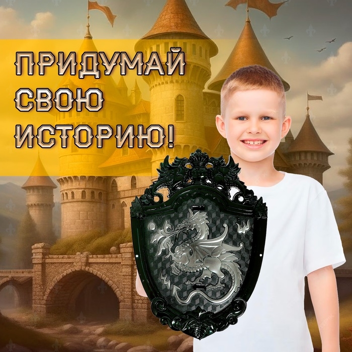 Набор рыцаря &laquo;Орден Дракона&raquo;, меч и щит