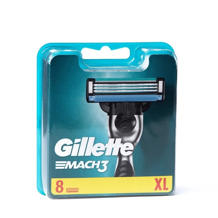 Сменные кассеты Gillette Mach3, 3 лезвия, 8 шт