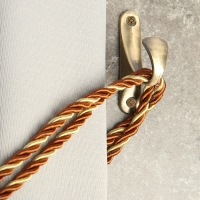 Крючок для штор KS101 CAPPIO, однорожковый, цвет бронза, 2 шт