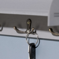 Ключница с полкой "Дом, там где..." красное сердце 28 х 23 х 7,5 см Ключница с полкой "Дом, там где..." красное сердце 28 х 23 х 7,5 см