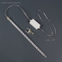 Гирлянда &laquo;Сосулька&raquo; тающая 0.3 м, IP44, прозрачная нить, 18 LED, свечение белое, переливы, 220 В