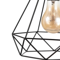 Светильник BayerLux Подвес "Брук" 1x40Вт E27 черный 20х20х120 см