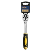 Вороток с трещоткой ТУНДРА, CrV, квадрат 3/8", 2К рукоятка, 24 зуба, 200 мм Вороток с трещоткой ТУНДРА, CrV, квадрат 3/8", 2К рукоятка, 24 зуба, 200 мм