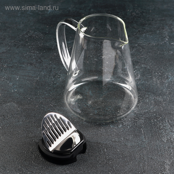 Кувшин для воды стеклянный &laquo;Коктейльный&raquo;, 1,3 л, 13,5&times;16,5 см