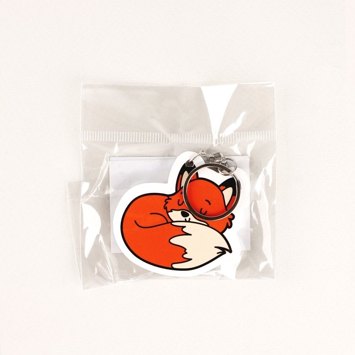 Брелок для ключей &laquo;Лиса&raquo;, 10 х 5.2 см