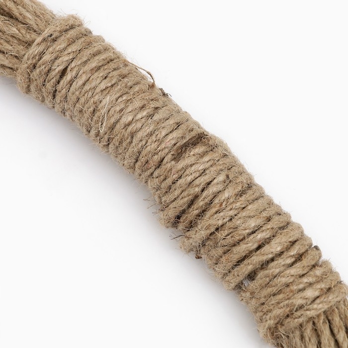 Канат джутовый 4 мм (20м) локоть Канат джутовый 4 мм (20м) локоть