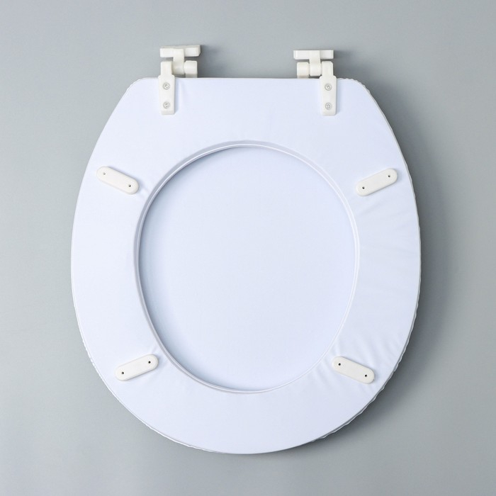 Сиденье для унитаза с крышкой Доляна &laquo;Камни дзен&raquo;, 40&times;37 см, мягкое