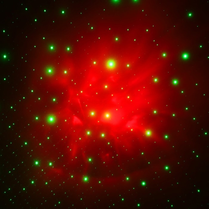 Световой прибор &laquo;Космонавт со звездой&raquo; 13 см, свечение RGB, пульт ДУ, 5 В, чёрный