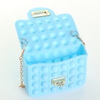 Сумка-мессенджер детская для девочки, pop it, цвет голубой Сумка-мессенджер детская для девочки, pop it, цвет голубой