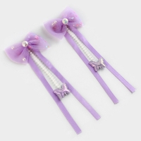 Заколки для волос с бантиком &laquo;Для сладкой девочки&raquo;,2 шт., 4 х 15 см