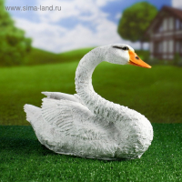 Садовая фигура "Лебедь плывет" 26х46см Садовая фигура "Лебедь плывет" 26х46см