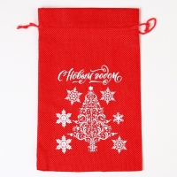 Мешок с термонаклейкой &laquo;Снежинки&raquo;, 16 х 24 см +/- 1.5 см, Новый год