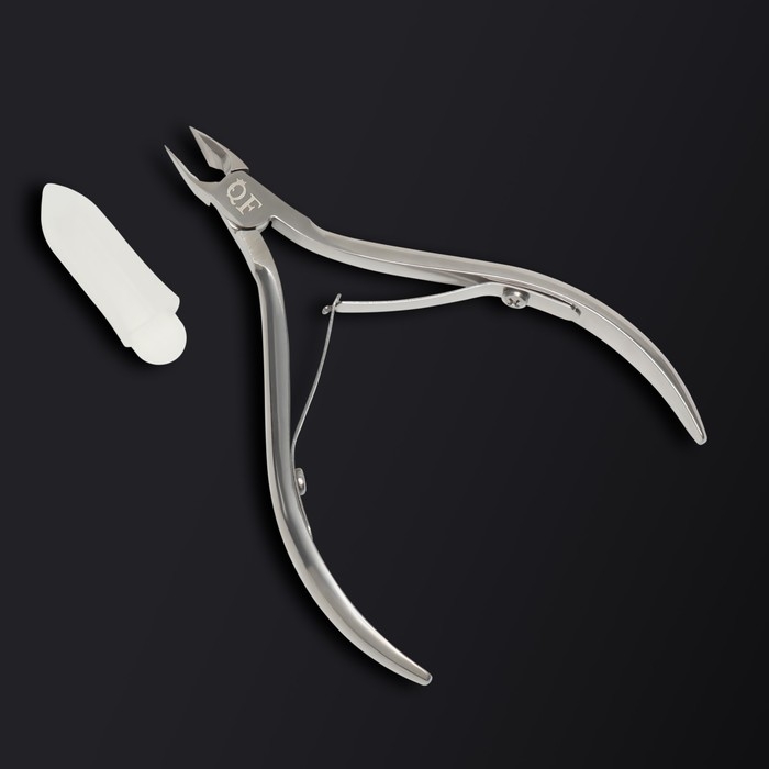 Кусачки маникюрные для кутикулы &laquo;Premium&raquo;, двойная пружина, 10 см, длина лезвия - 8 мм, на блистере, цвет серебристый