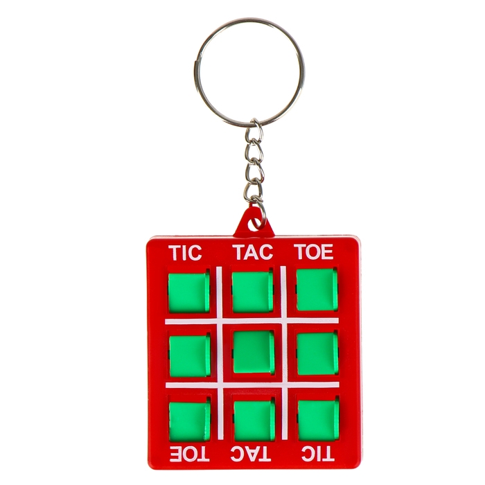 Головоломка «Крестики нолики» на брелоке, цвета МИКС Головоломка «Крестики нолики» на брелоке, цвета МИКС