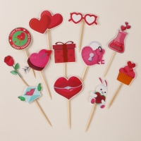 Шпажки «Для влюблённых», набор 12 шт. Шпажки «Для влюблённых», набор 12 шт.