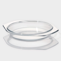 Кастрюля из жаропрочного стекла для запекания Доляна &laquo;Фуэго&raquo;, 1 л, 20,7&times;18&times;8 см, с крышкой