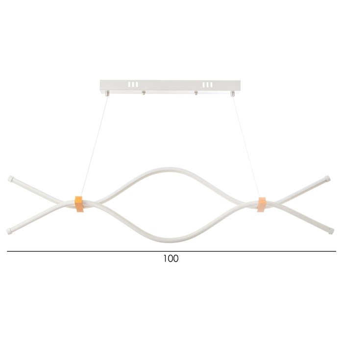 Светильник "Волны" LED 32Вт 6000К белый 100х18-85 см