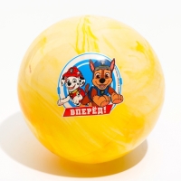 Мяч детский Paw Patrol &laquo;Вперед&raquo;, 16 см, 50 г, мрамор, МИКС