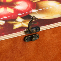 Родословная новогодняя книга с пером в шкатулке &laquo;Новый год: Любви, счастья и уюта&raquo;, 26 х 8 х 27 см, набор