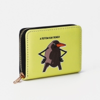 Кошелёк на молнии, цвет чёрный Кошелёк на молнии, цвет чёрный