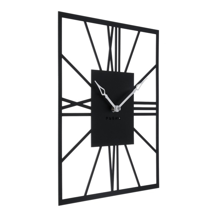 Часы настенные, интерьерные "Рим", бесшумные, 35 х 35 см, квадрат