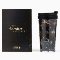 Новый год. Подарочный набор: ежедневник А6 80 листов и термостакан 250 мл &laquo;Мечтай&raquo;