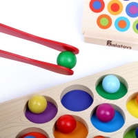 Сортер с пинцетом &laquo;Цветные шарики&raquo;