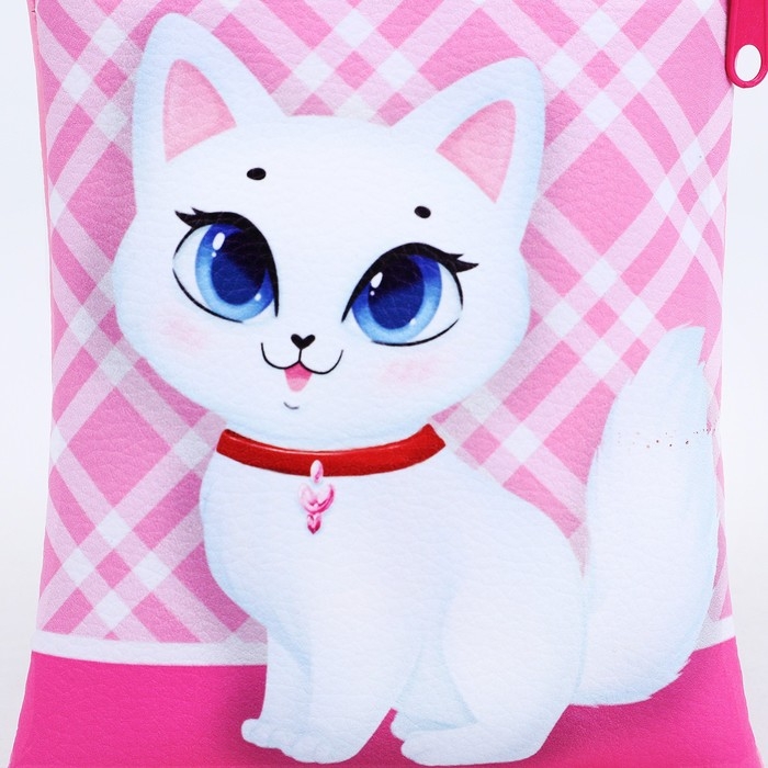 Сумка детская для девочки на молнии, длинный ремень, цвет розовый Сумка детская для девочки на молнии, длинный ремень, цвет розовый