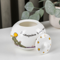 Сахарница фарфоровая &laquo;Маленький принц&raquo;, 490 мл, с крышкой