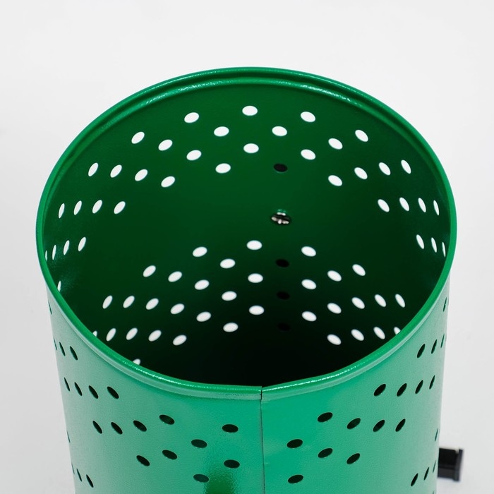 Урна уличная &laquo;Уралочка&raquo; 21 л, 32 х 50 х 26,5 см, зеленая, бак 0,6 мм