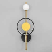 Бра "Лорри" LED 50Вт 3000-6000К черно-золотой 20х11х57 см Бра "Лорри" LED 50Вт 3000-6000К черно-золотой 20х11х57 см