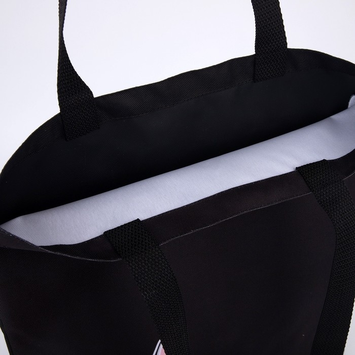 Сумка шопер «Кот» 35 х 0,5 х 40, отд без молнии, без подклада, черная Сумка шопер «Кот» 35 х 0,5 х 40, отд без молнии, без подклада, черная