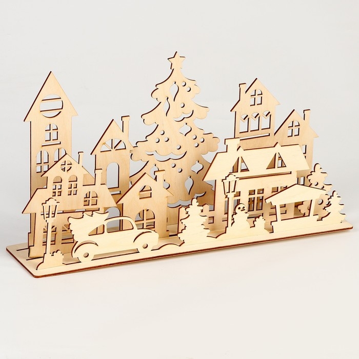 Новогодние заготовки для творчества. Украшение для дома &laquo;Новый год! Город&raquo;