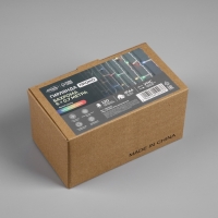 Гирлянда &laquo;Бахрома&raquo; 6 &times; 0.7 м, IP44, УМС, белая нить, 120 LED, свечение мульти, 220 В