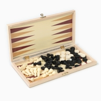 Шахматы, шашки, нарды, настольные игры, набор 3 в 1, 29 х 29 см