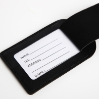 Обложка для паспорта, багажная бирка, цвет чёрный Обложка для паспорта, багажная бирка, цвет чёрный