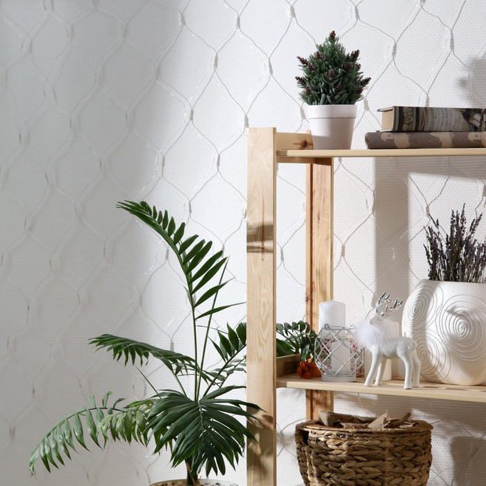 Гирлянда &laquo;Сеть&raquo; 1.6 &times; 1.6 м, IP20, прозрачная нить, 144 LED, свечение белое, 8 режимов, 220 В