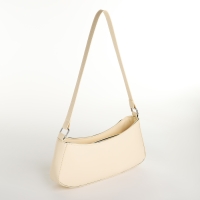 Сумка женская багет на молнии, цвет молочный Сумка женская багет на молнии, цвет молочный