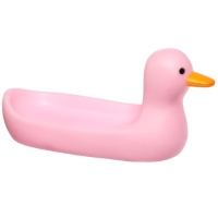 Набор резиновых игрушек для ванны &laquo;Мыльница: розовые уточки&raquo;, 4 шт., 14 см, Крошка Я